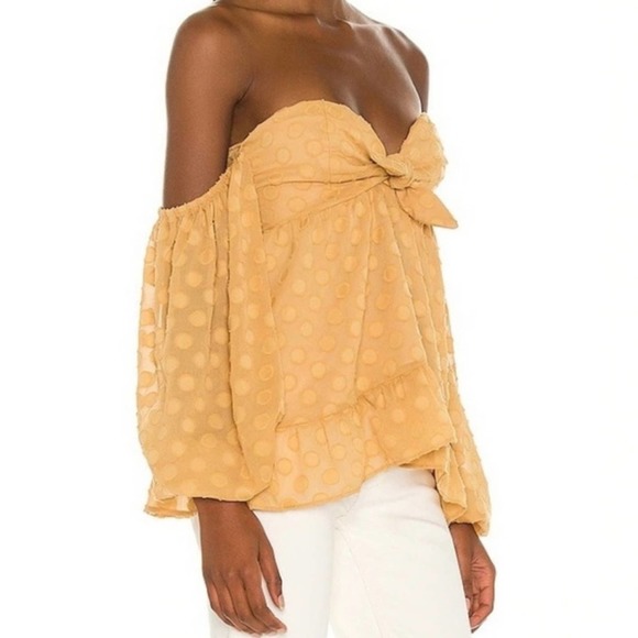 Show Me Your MuMu Tops - New Show Me Your Mumu Nita Top Small Yellow